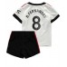 Billige Manchester United Bruno Fernandes #8 Bortetrøye Barn 2022-23 Kortermet (+ korte bukser)